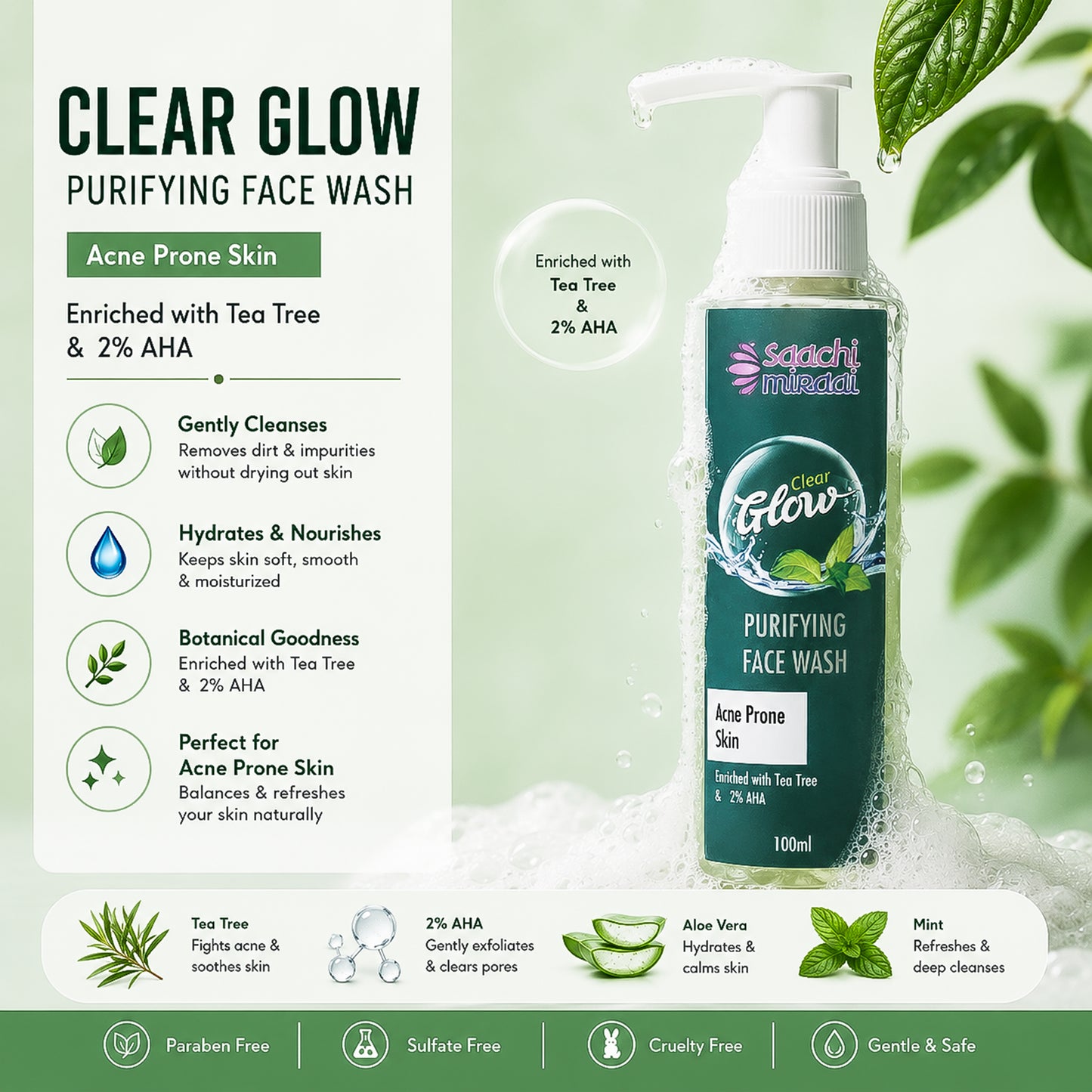 Clear Glow Purifying Face Wash